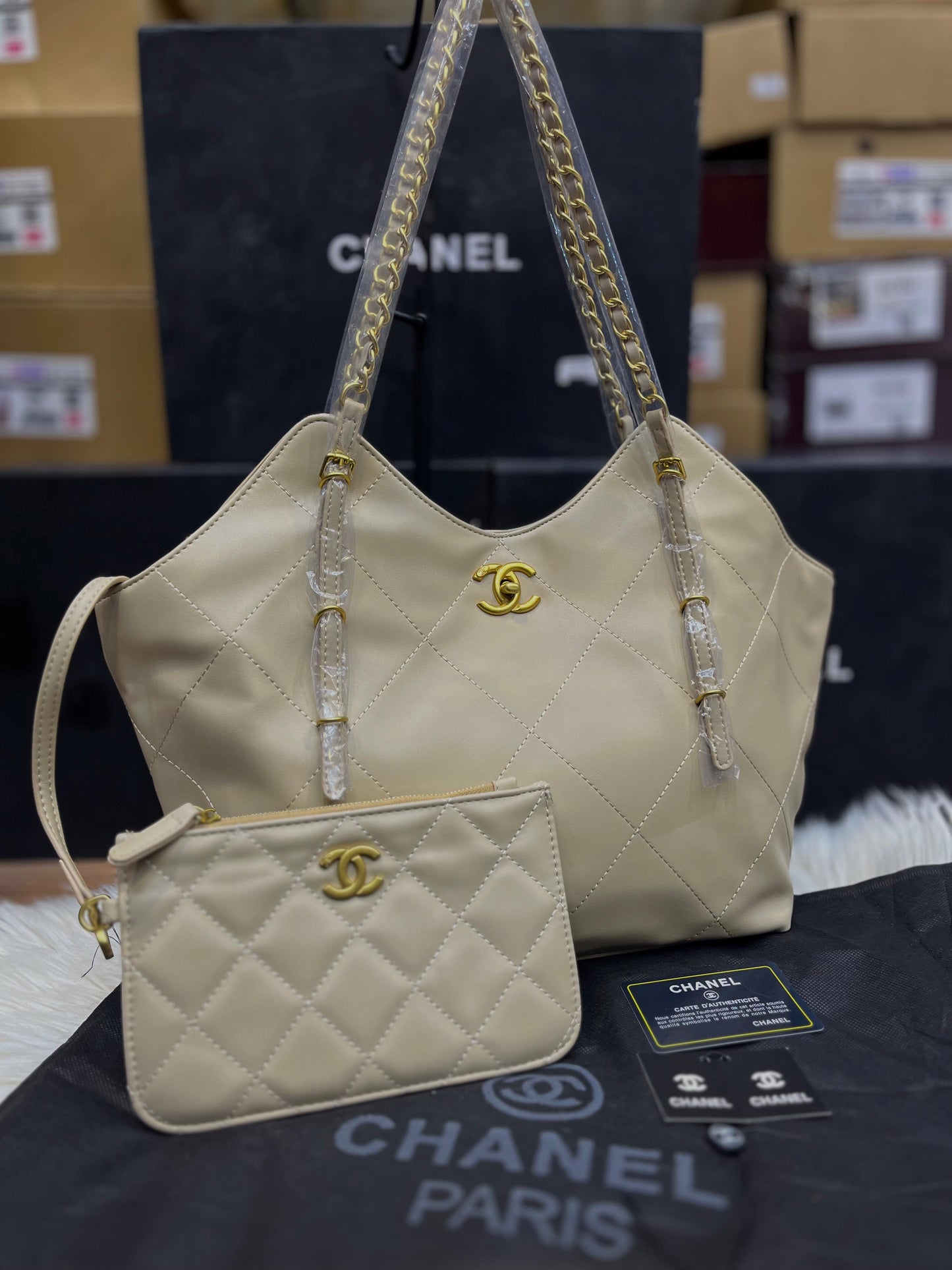 Chanel 25S Maxi Coco Shopping Tote – Calfskin Leather
