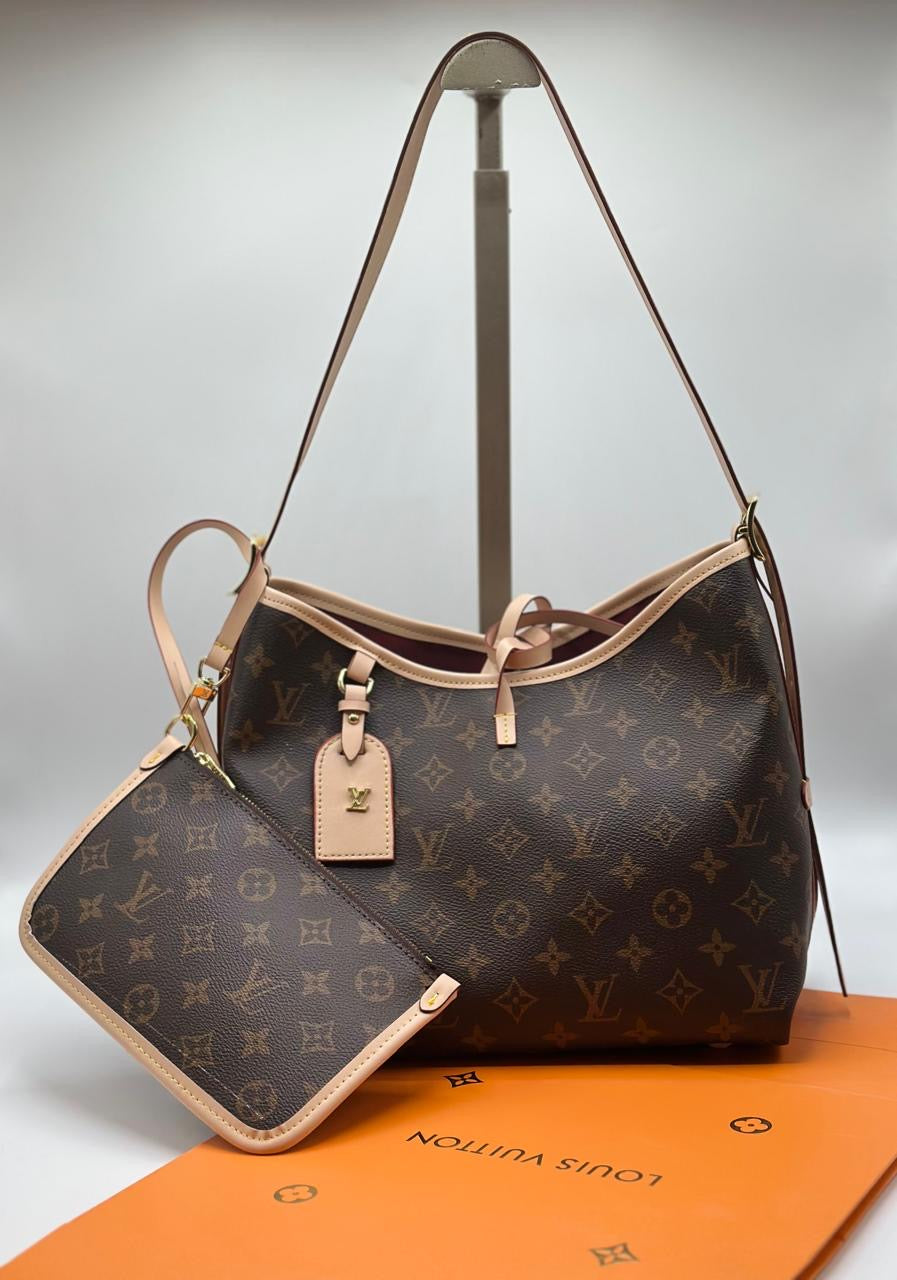 Louis Vuitton CarryAll PM Monogram Canvas Handbag – With Pouch, Box & Dust Bag