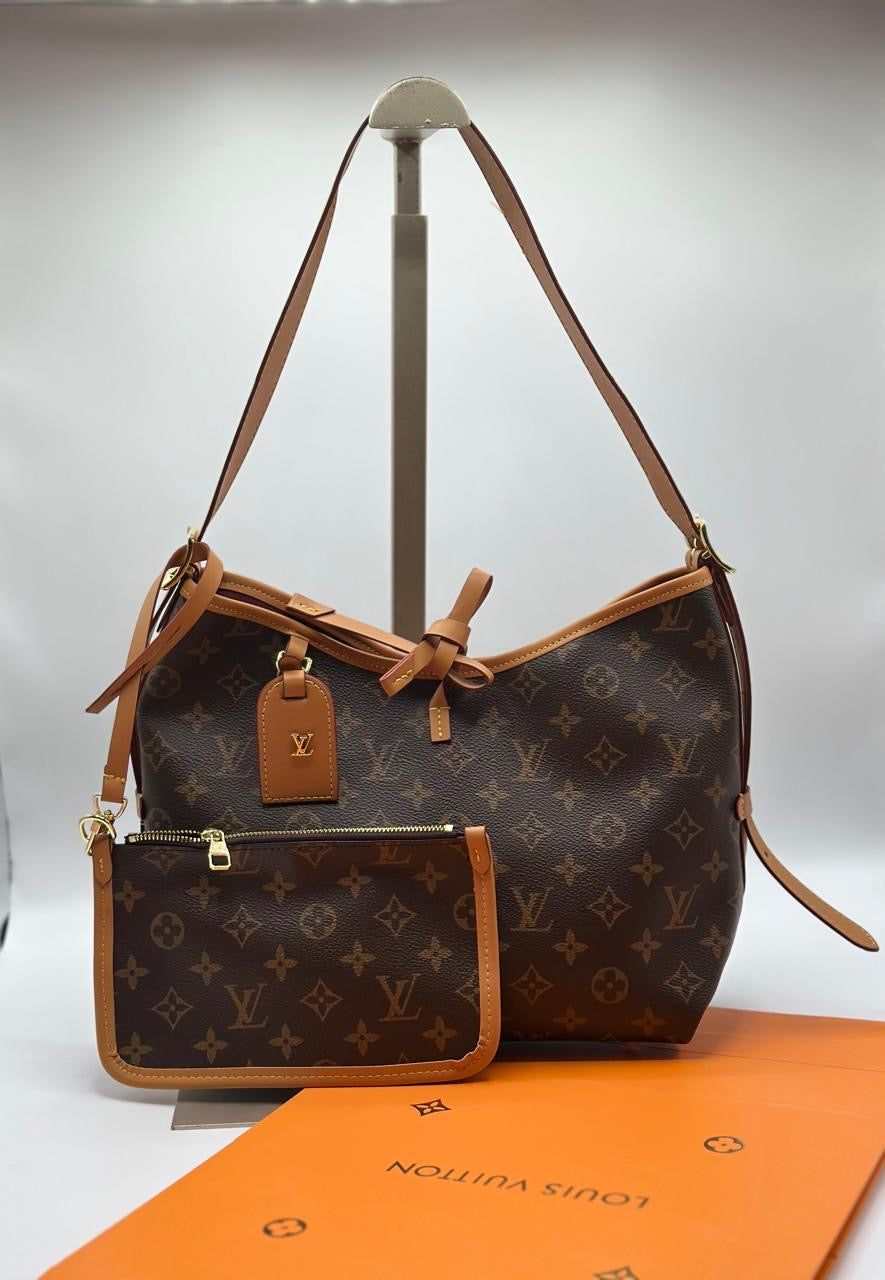 Louis Vuitton CarryAll PM Monogram Canvas Handbag – With Pouch, Box & Dust Bag