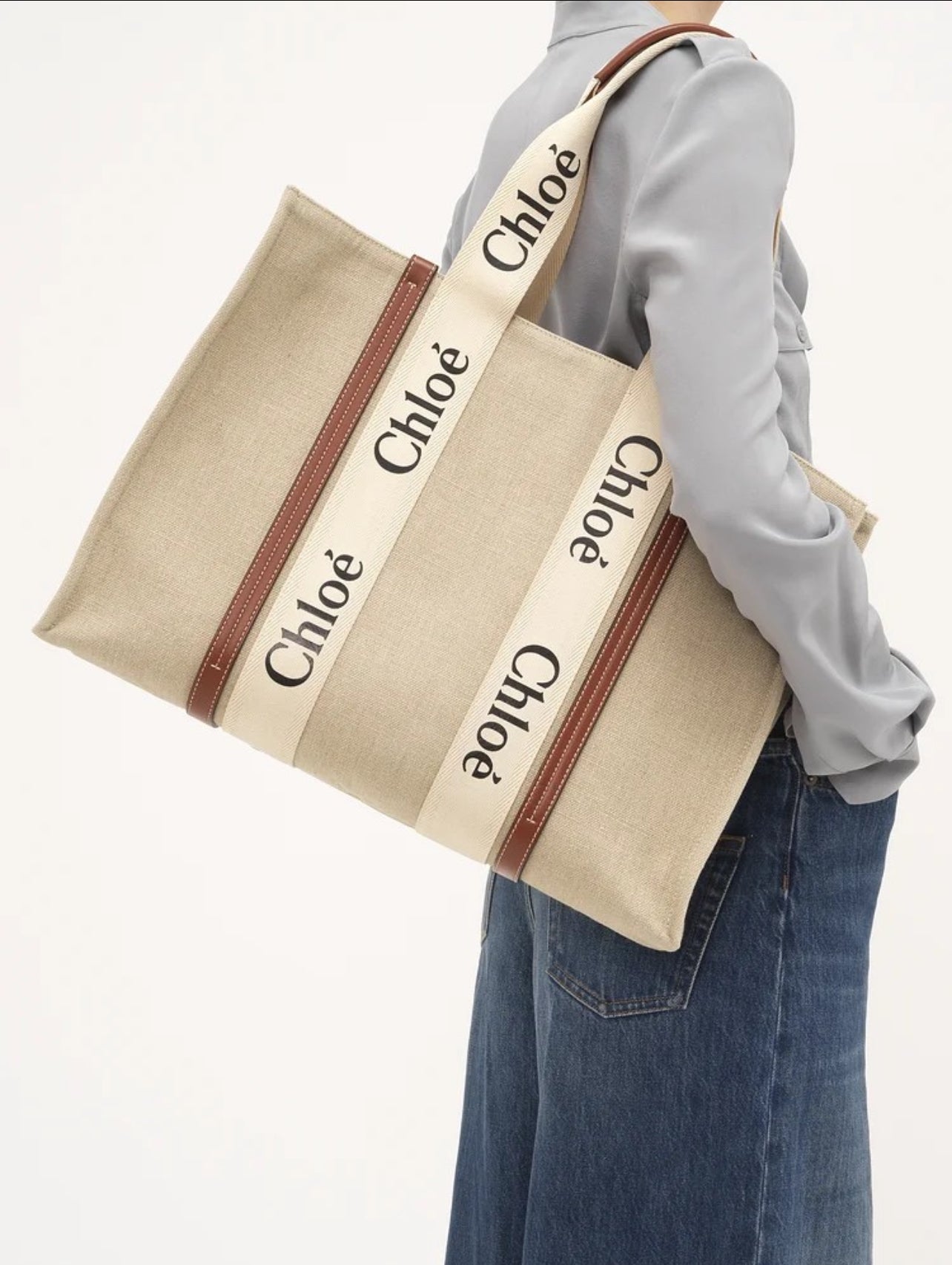 CHLOÉ Large Woody Tote Bag
