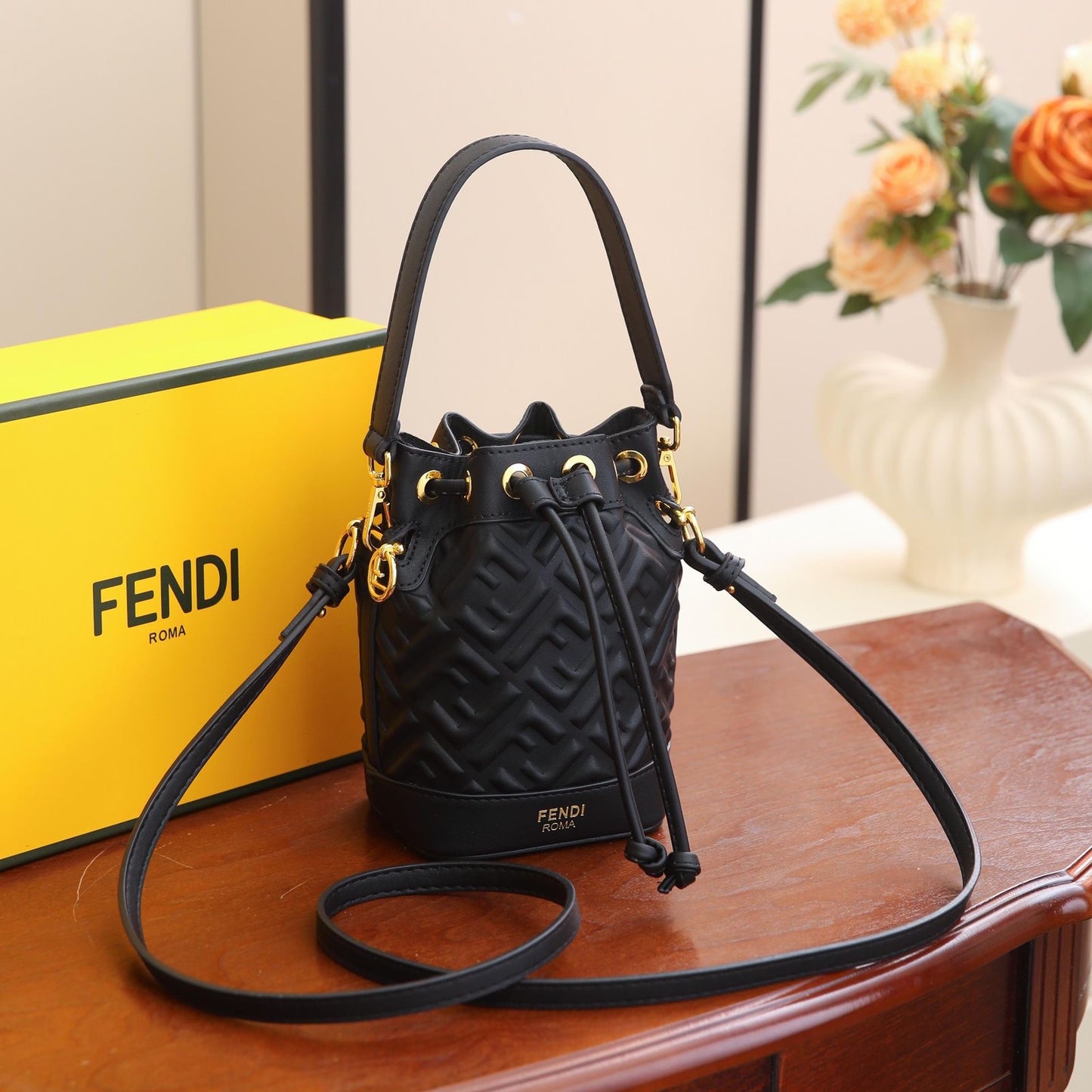Fendi Mon Trésor – Dove Grey Bucket Elegance