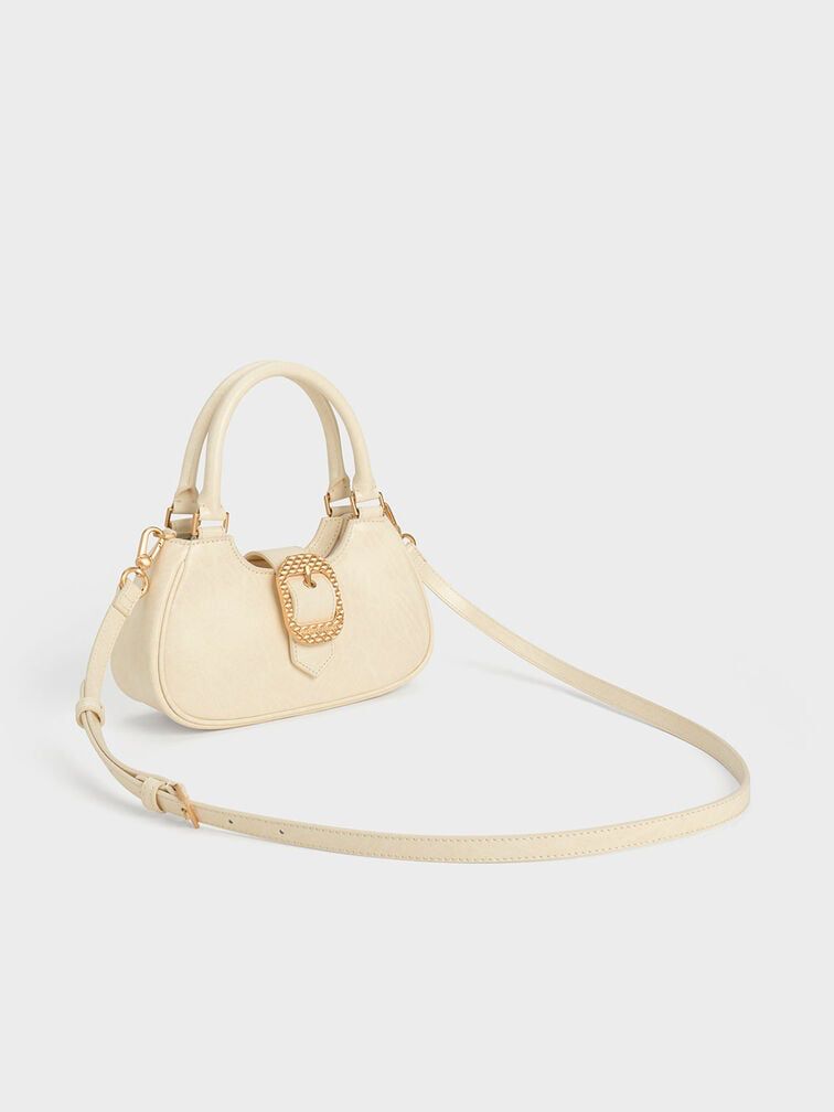 Charles & Keith Avis Belted Top Handle Bag