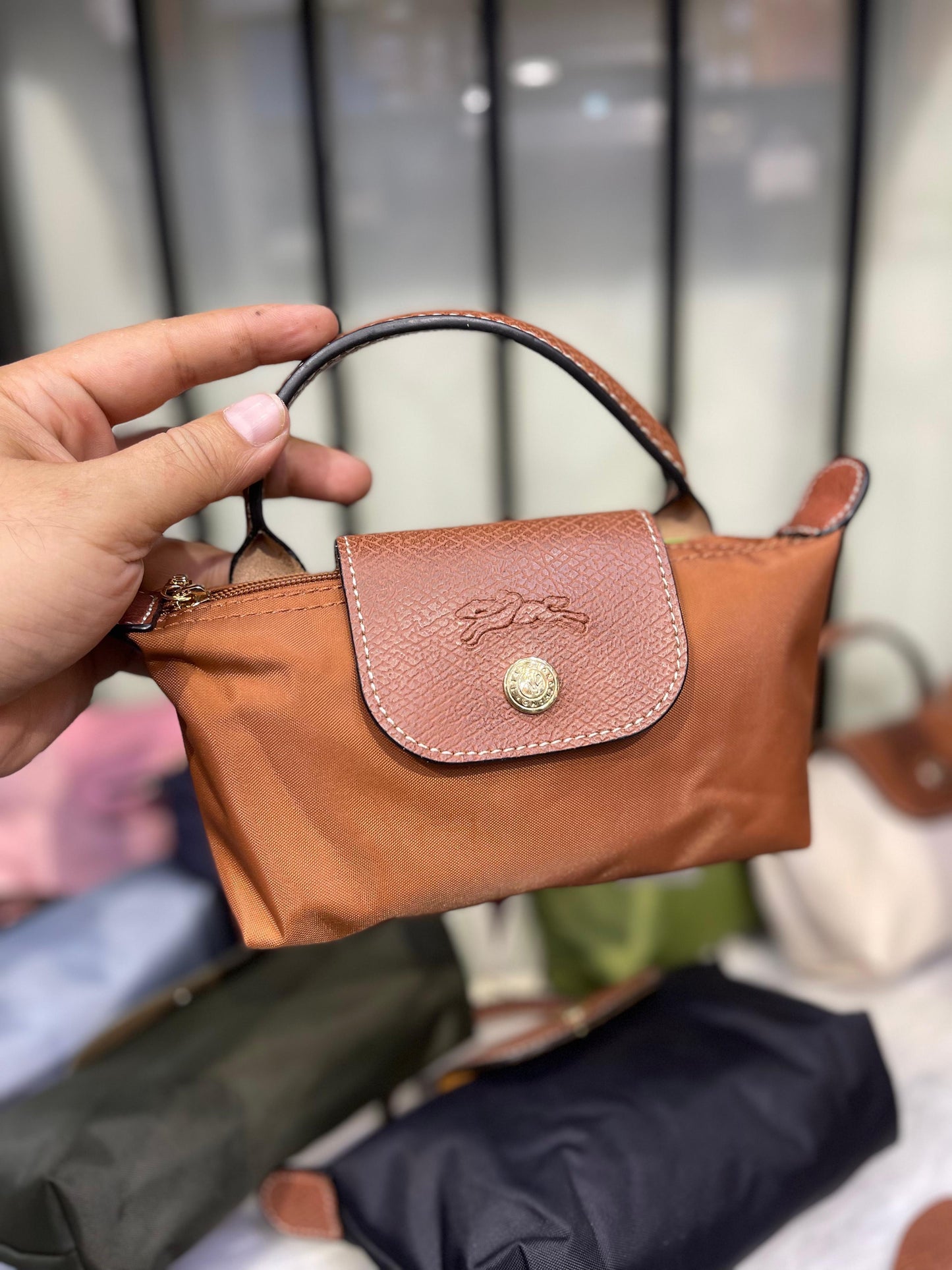Longchamp Le Pliage Pouch with Handle