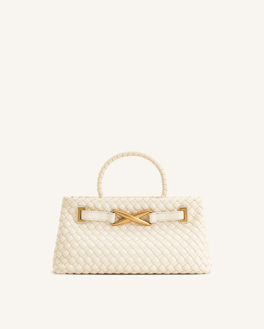 JW PEI Elora Woven Tote Bag – Vegan Leather Chic