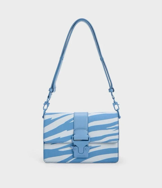 Charles & Keith Push-Lock Shoulder Bag – With Box & Tag