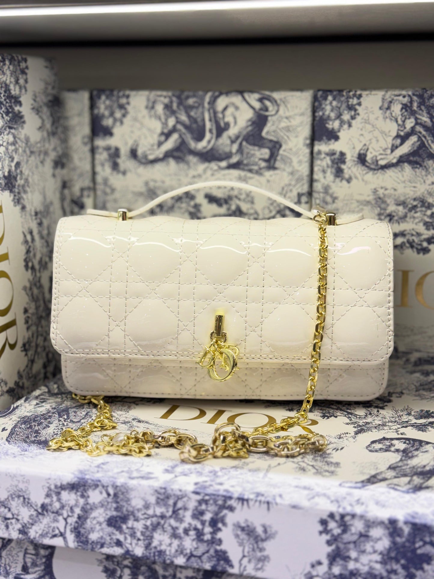 MY DIOR Mini Bag – Pearl Chain Crossbody
