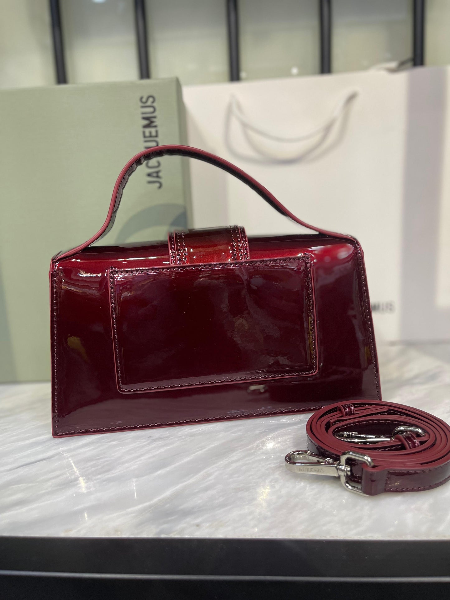 Jacquemus The Large Bambino Patent