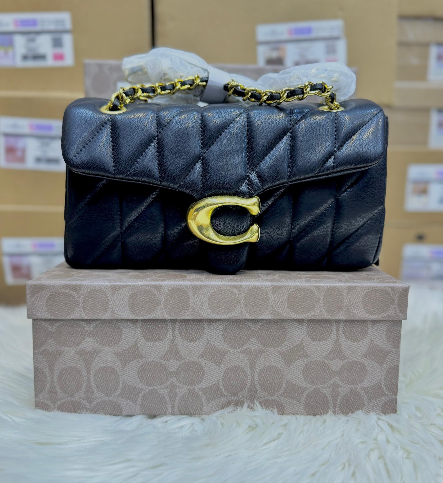 COACH Darcie Carryall Bag – Blocked Signature Canvas