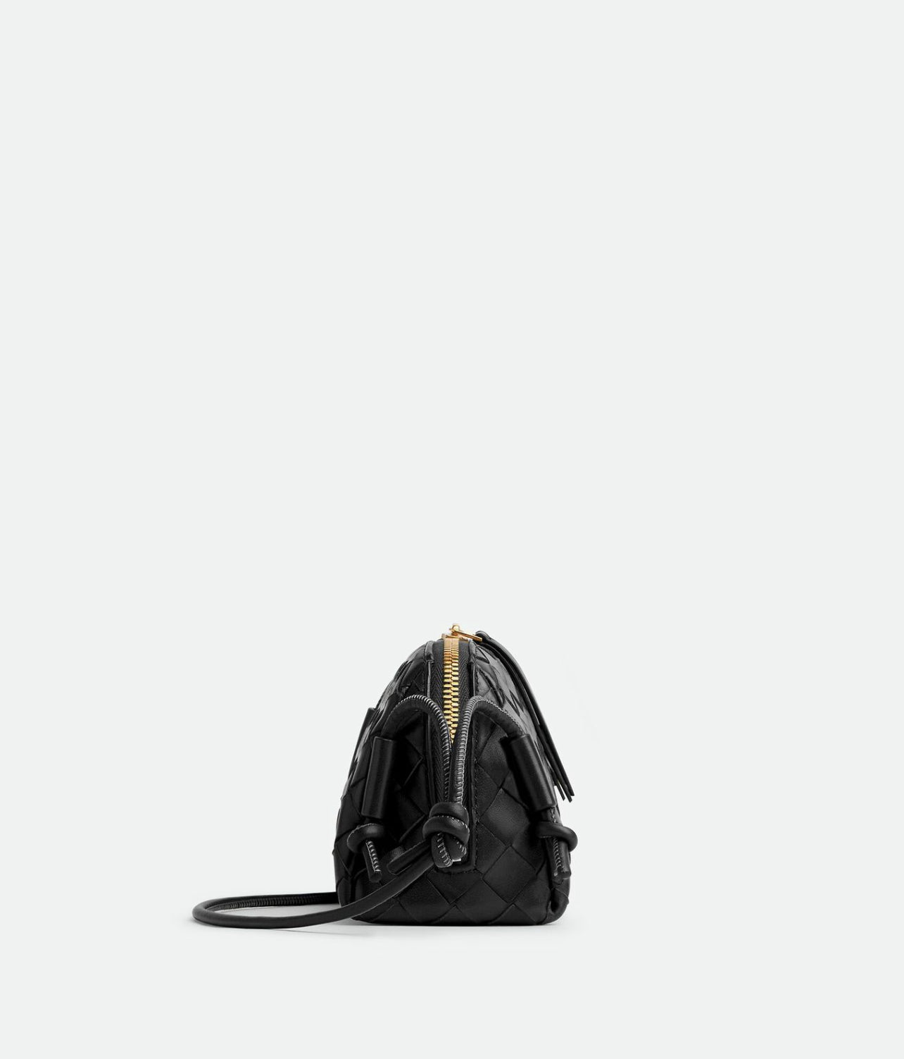 Bottega Veneta Concert Pouch in Lambskin with Gold Hardware
