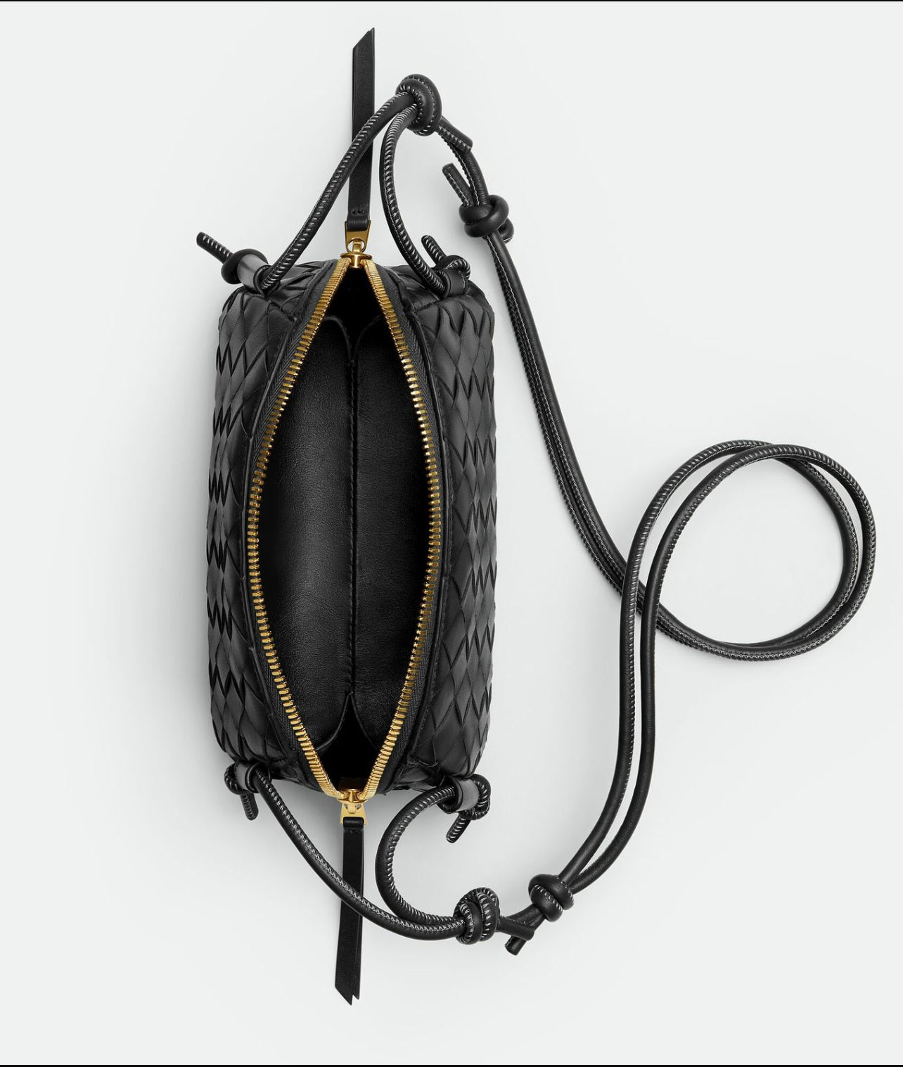 Bottega Veneta Concert Pouch in Lambskin with Gold Hardware