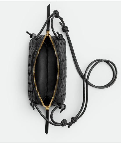Bottega Veneta Concert Pouch in Lambskin with Gold Hardware