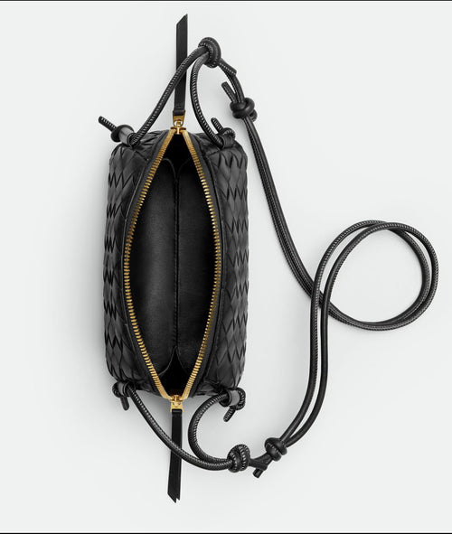 Bottega Veneta Concert Pouch in Lambskin with Gold Hardware