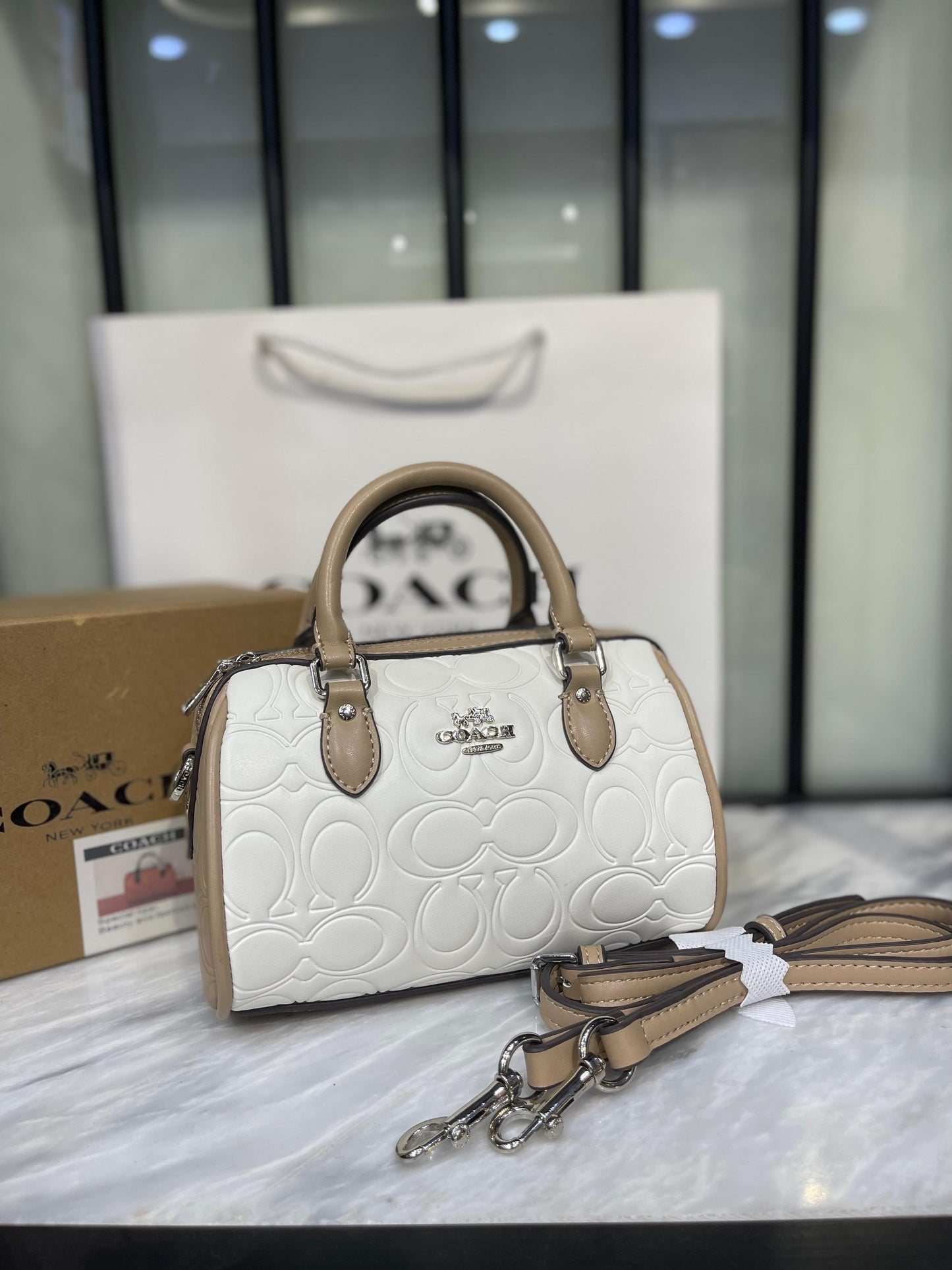 Coach Mini Rowan Crossbody Bag – Blocked Signature Design