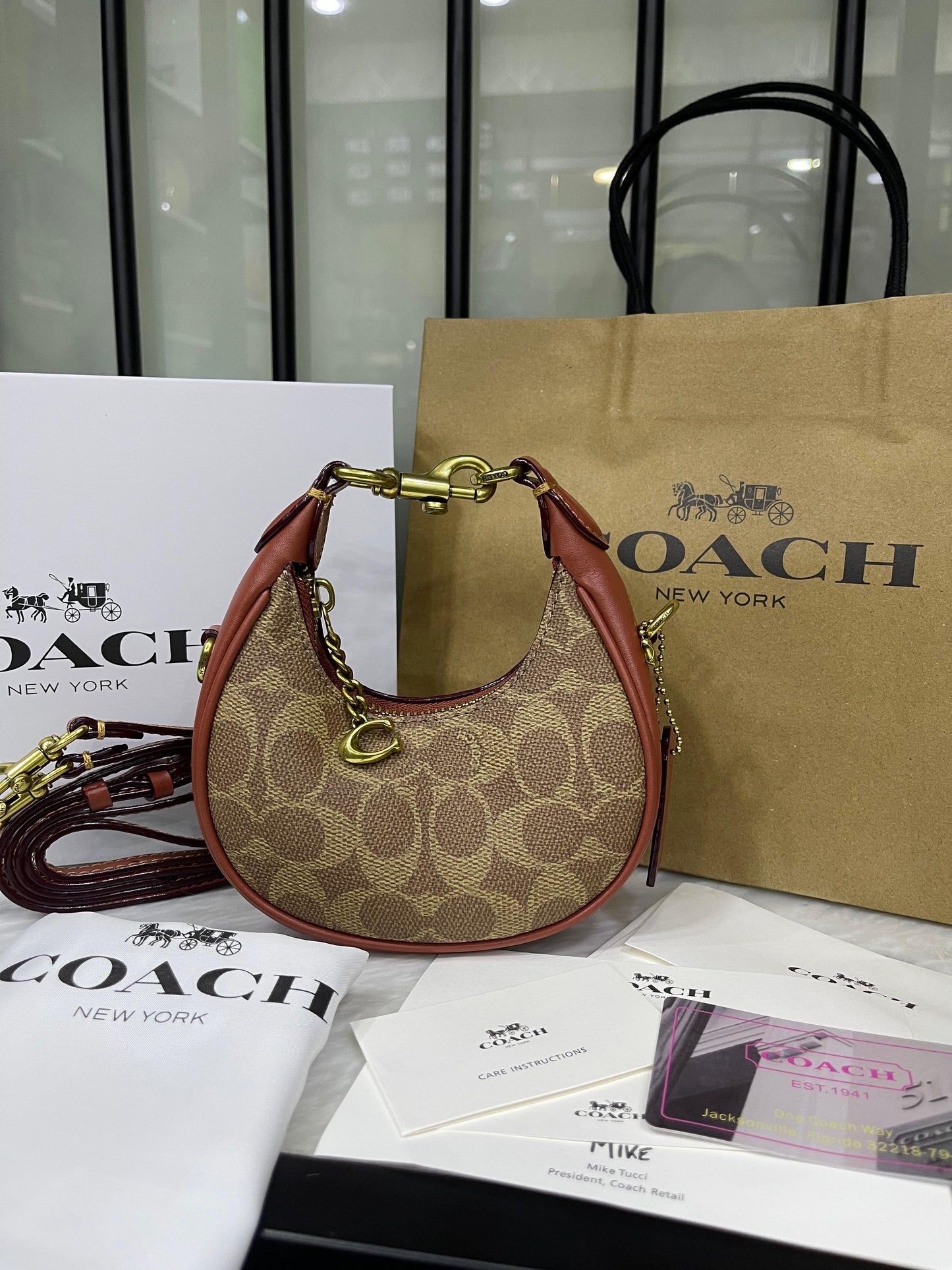 Coach Jonie Bag – Crescent Silhouette with C Hardware