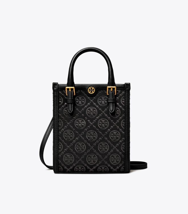Tory Burch Mini T Monogram Tote –  (With Box)