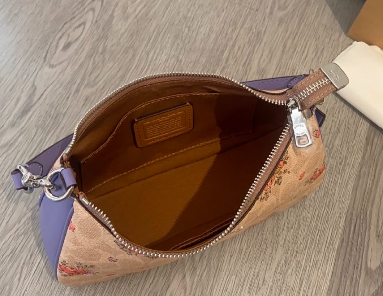COACH Teri Shoulder Bag in Signature Canvas Floral Print – With Dust Bag