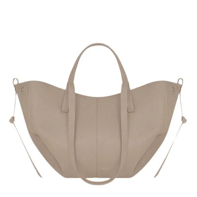 Polène Cyme – Edition Textured Taupe Tote Bag