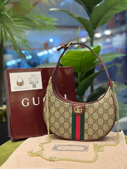 GUCCI Moon Bag – Signature Chain Shoulder Bag