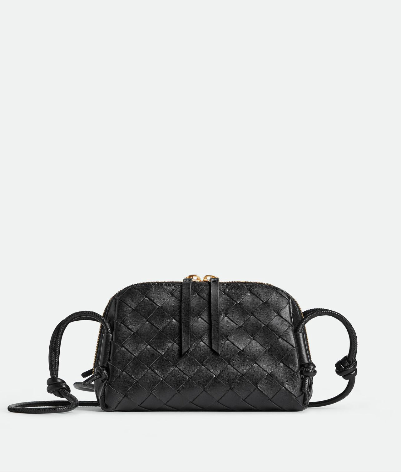 Bottega Veneta Concert Pouch in Lambskin with Gold Hardware