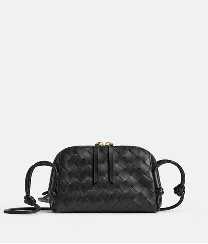 Bottega Veneta Concert Pouch in Lambskin with Gold Hardware