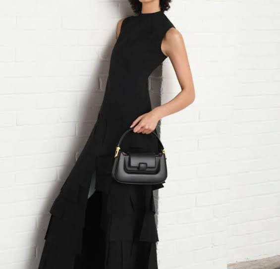 CHARLES & KEITH Koa Leather Push-Lock Top Handle Bag
