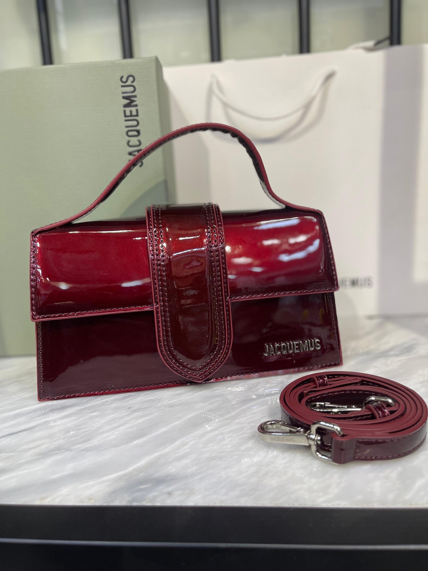 Jacquemus The Large Bambino Patent