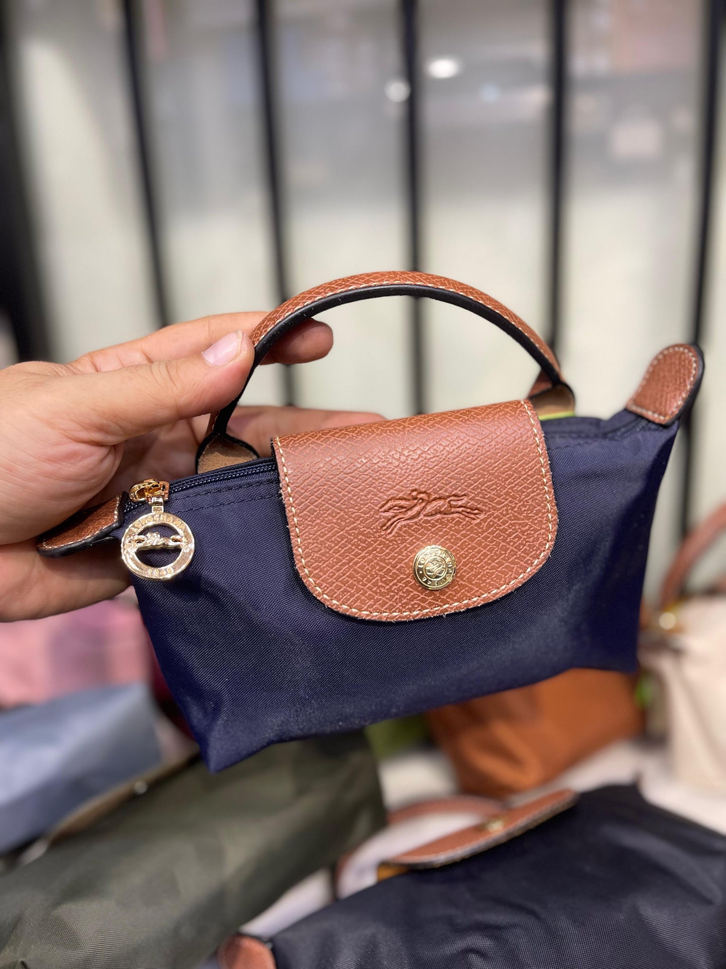 Longchamp Le Pliage Pouch with Handle