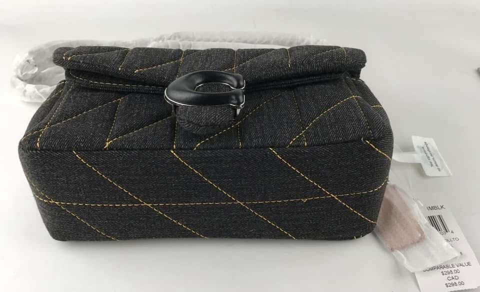 COACH Denim Quilted Tabby Bag