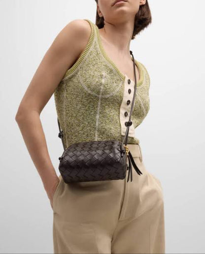 Bottega Veneta Concert Pouch in Lambskin with Gold Hardwar