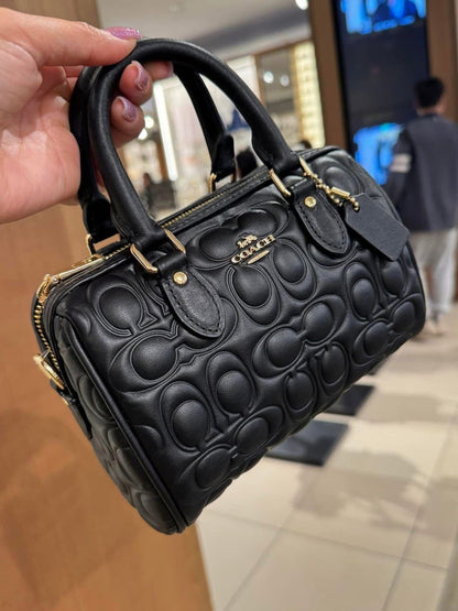 Coach Mini Rowan Crossbody Bag in Signature Leather – Premium Edition