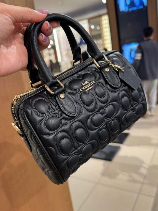 Coach Mini Rowan Crossbody Bag in Signature Leather – Premium Edition