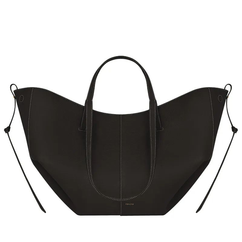 Polène Cyme – Edition Textured Taupe Tote Bag