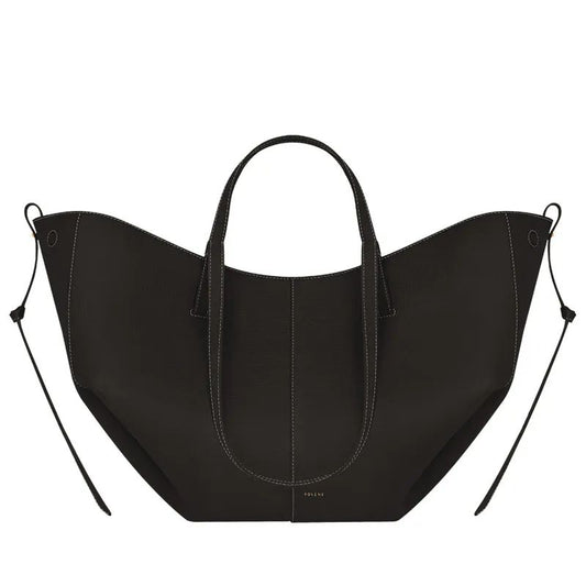 Polène Cyme – Edition Textured Taupe Tote Bag