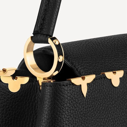 Louis Vuitton Taurillon Embellished Flower Crown Capucines MM – Premium Quality