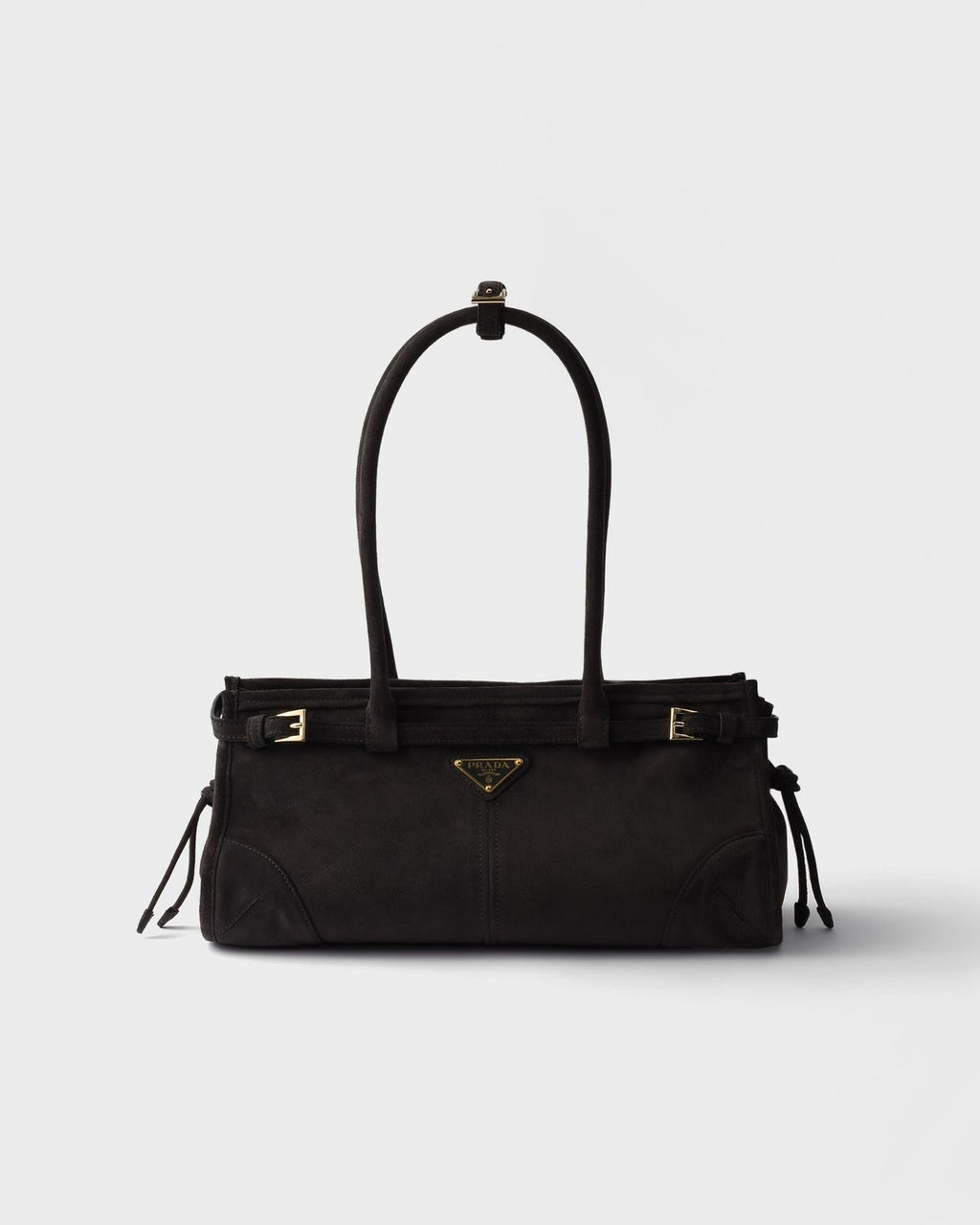 Prada-Inspired Bonnie Medium Suede Handbag