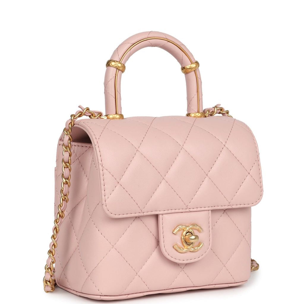 Chanel Mini Square Top Handle Flap – Lambskin