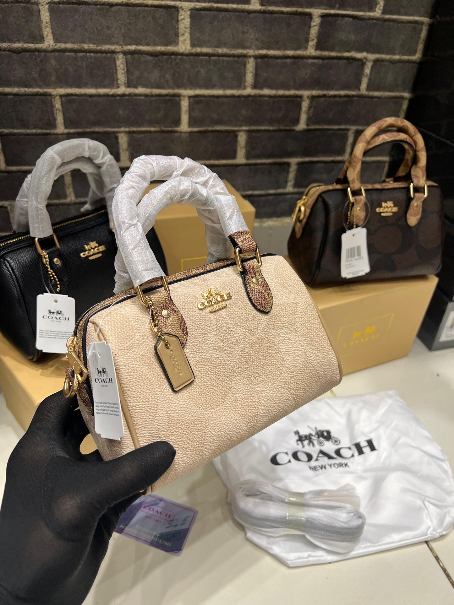 COACH Mini Rowan Crossbody Bag – Signature Colors