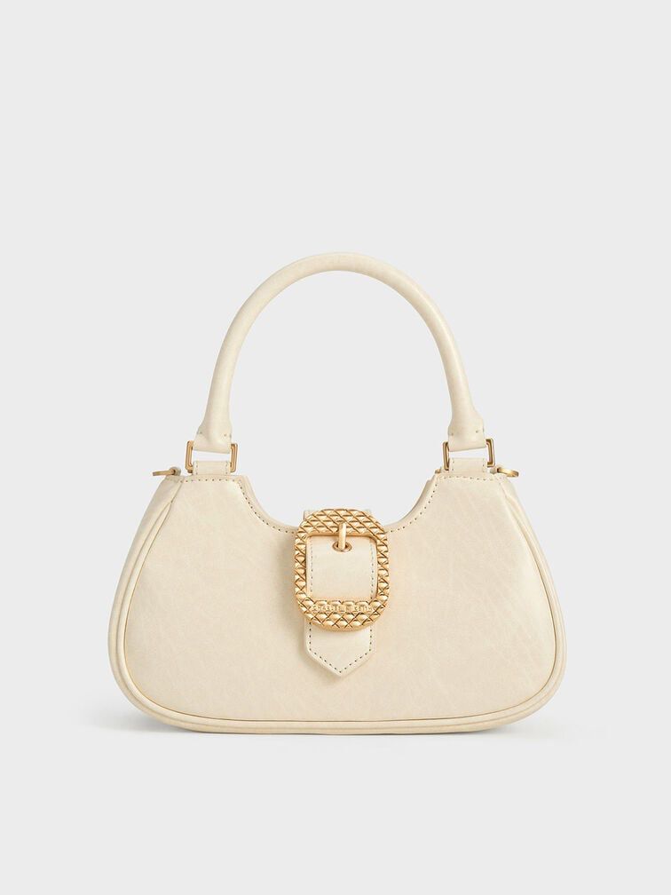 Charles & Keith Avis Belted Top Handle Bag