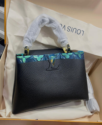 Louis Vuitton Taurillon Embellished Flower Crown Capucines MM – Premium Quality