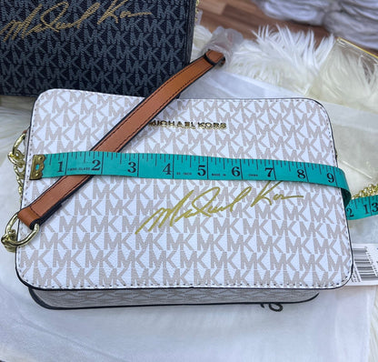 MICHAEL KORS Jet Set Medium Logo Signature Crossbody Bag – Chic Everyday Style