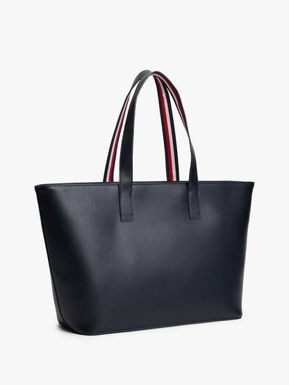 TOMMY HILFIGER Iconic Tommy Tote Bag – Monogram Elegance