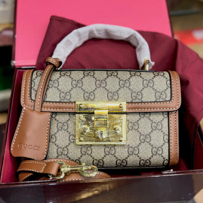 GUCCI Padlock Small Top Handle Bag – GG Monogram