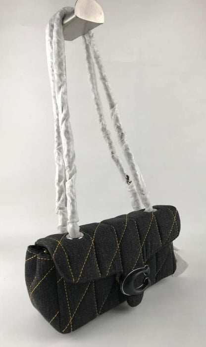 COACH Denim Quilted Tabby Bag
