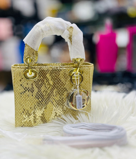 Dior Lady Dior Mini Python Skin