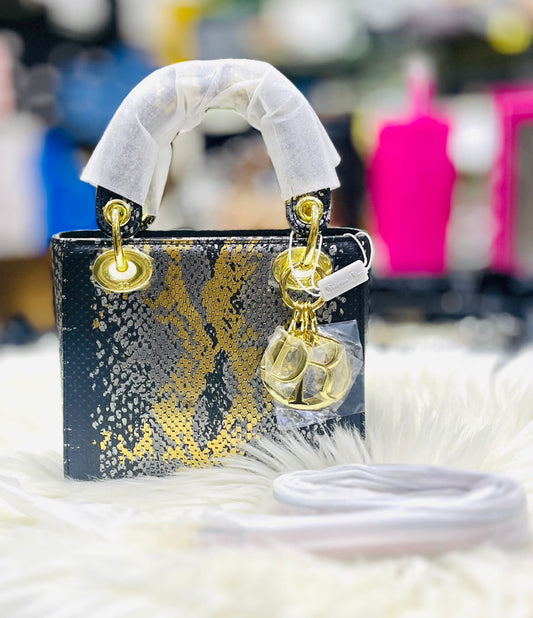 Dior Lady Dior Mini Python Skin