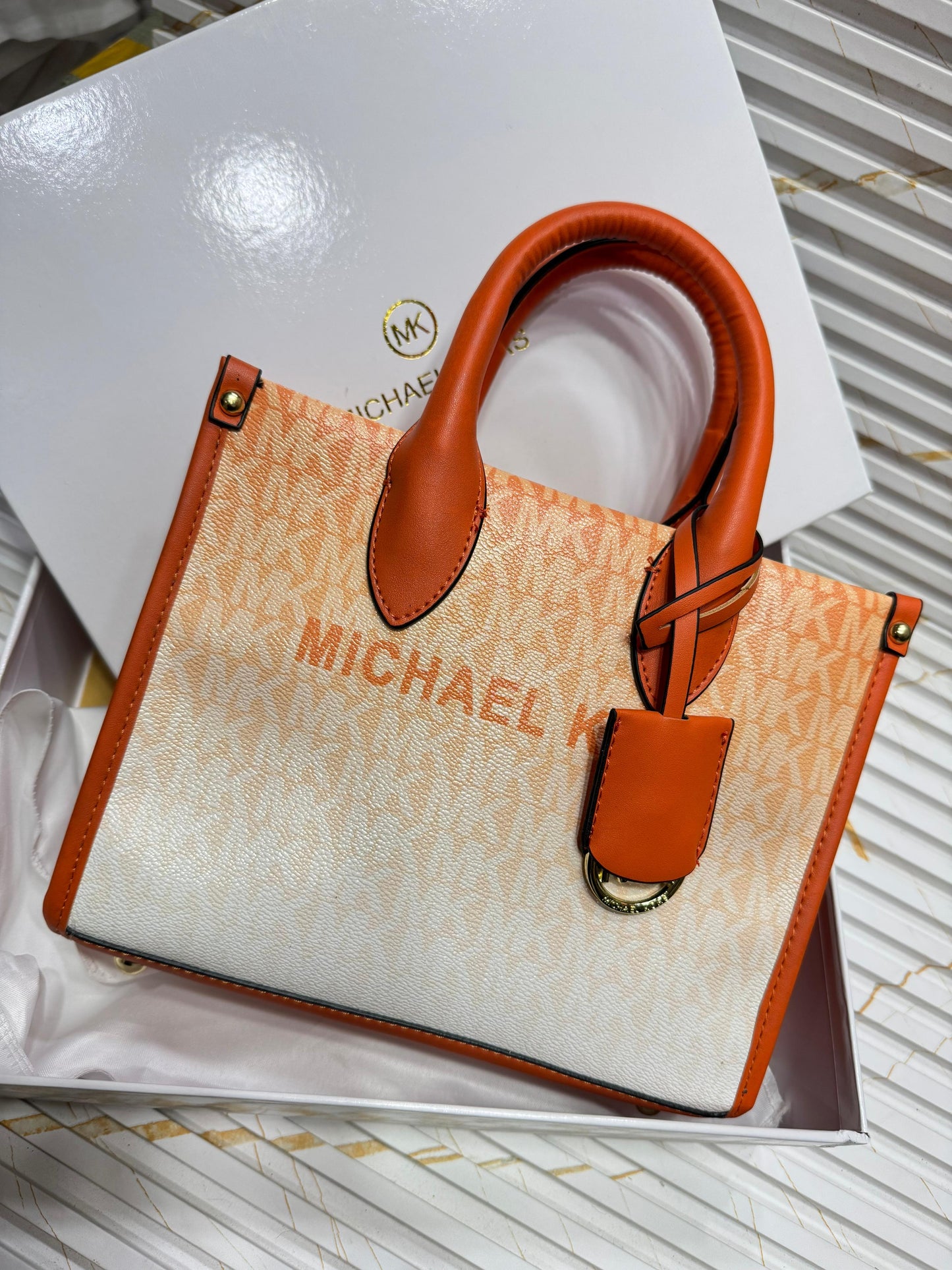 Michael Kors Mirella Extra-Small Ombré Logo Crossbody Bag – With Box