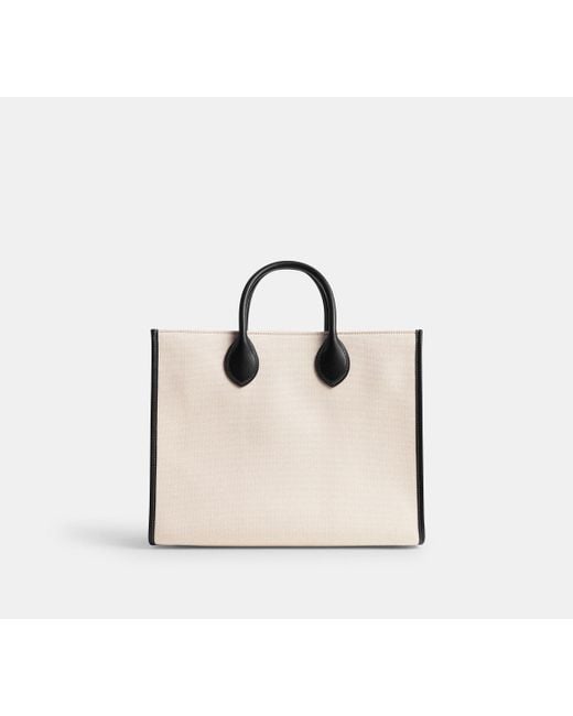 COACH Ace Tote Bag 35 – Canvas & Refined Calf Leather