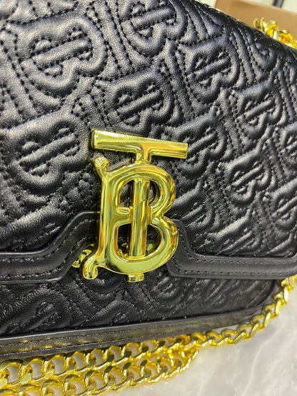 Burberry TB Small Shoulder Bag – Elegant Chain Strap