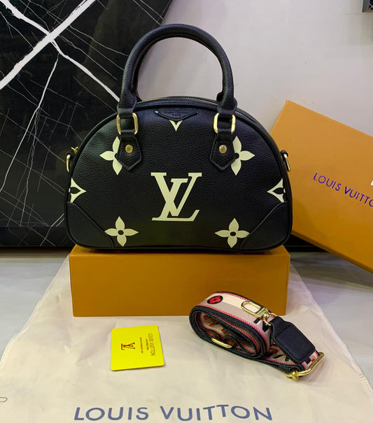 Louis Vuitton Speedy Bandoulière 20 – Black with White Monogram