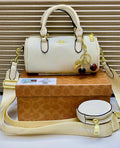 Coach Dupe Shoulder Bag – Cherry Detail